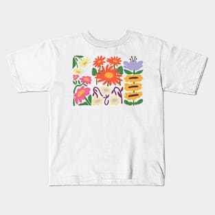 wild flower t-shirt Kids T-Shirt